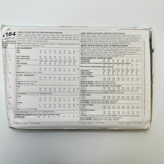Sewing Pattern - Womenswear - Simplicity 4164 - True Deadstock supplies Fabric by private - Sustainable Textile | FABCYCLE
