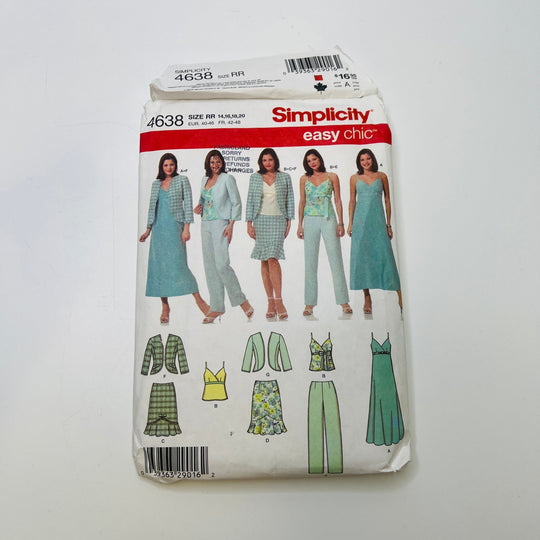 Sewing Pattern - Womenswear - Simplicity 4638 - True Deadstock supplies Fabric by private - Sustainable Textile | FABCYCLE