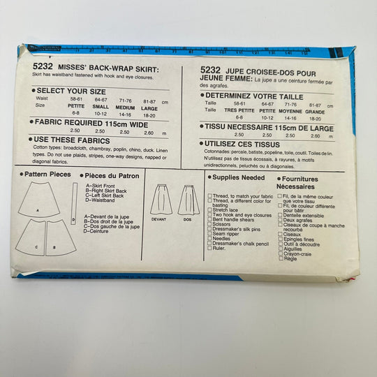 Sewing Pattern - Womenswear - Simplicity 5232 - True Deadstock supplies Fabric by private - Sustainable Textile | FABCYCLE