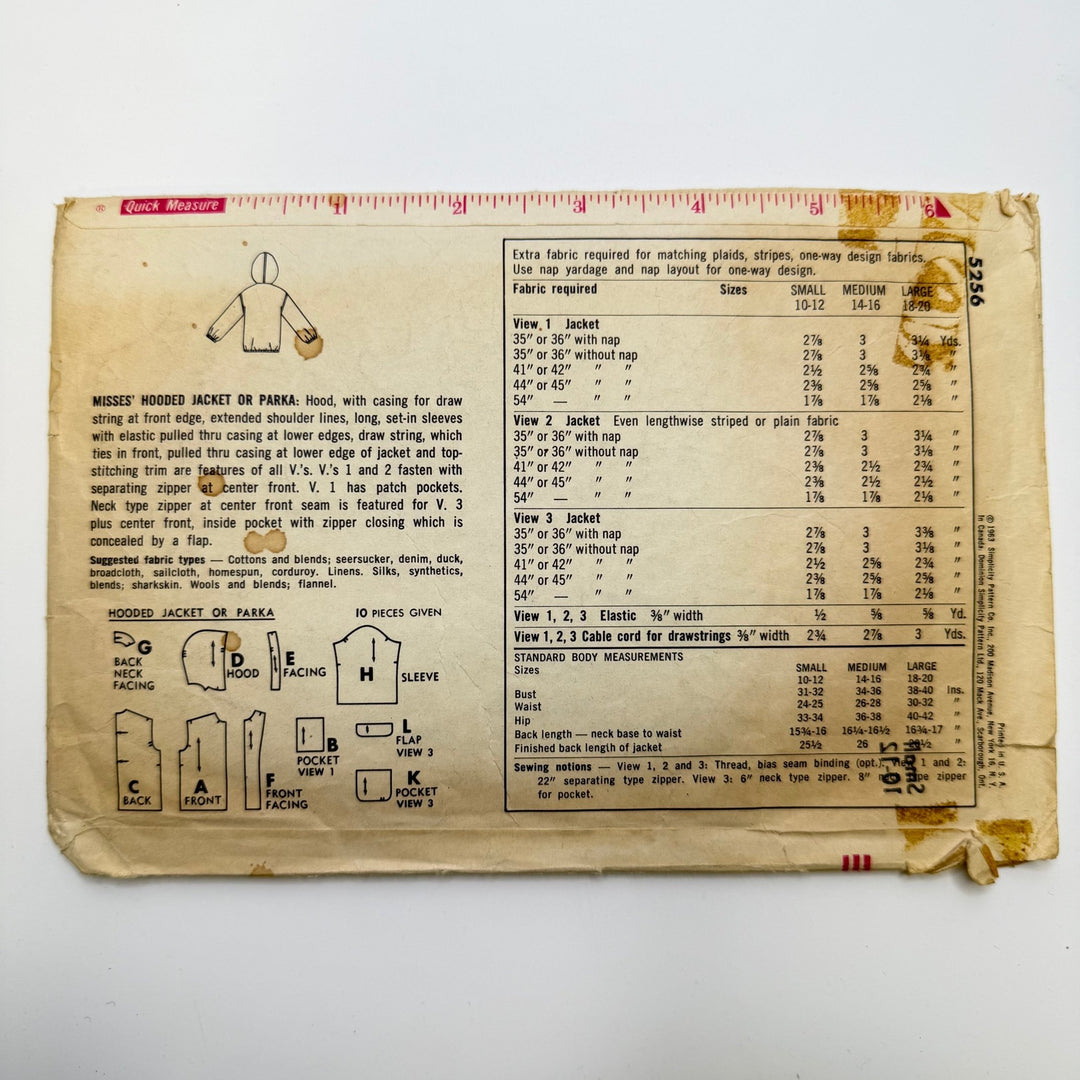 Sewing Pattern - Womenswear - Simplicity 5256 - True Deadstock supplies Fabric by private - Sustainable Textile | FABCYCLE