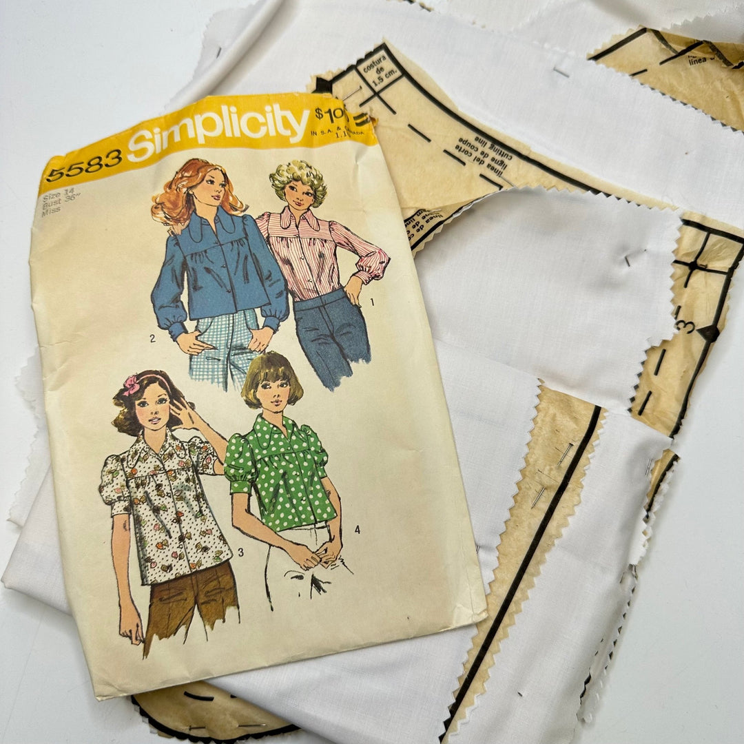 Sewing Pattern - Womenswear - Simplicity 5583 - True Deadstock supplies Fabric by private - Sustainable Textile | FABCYCLE