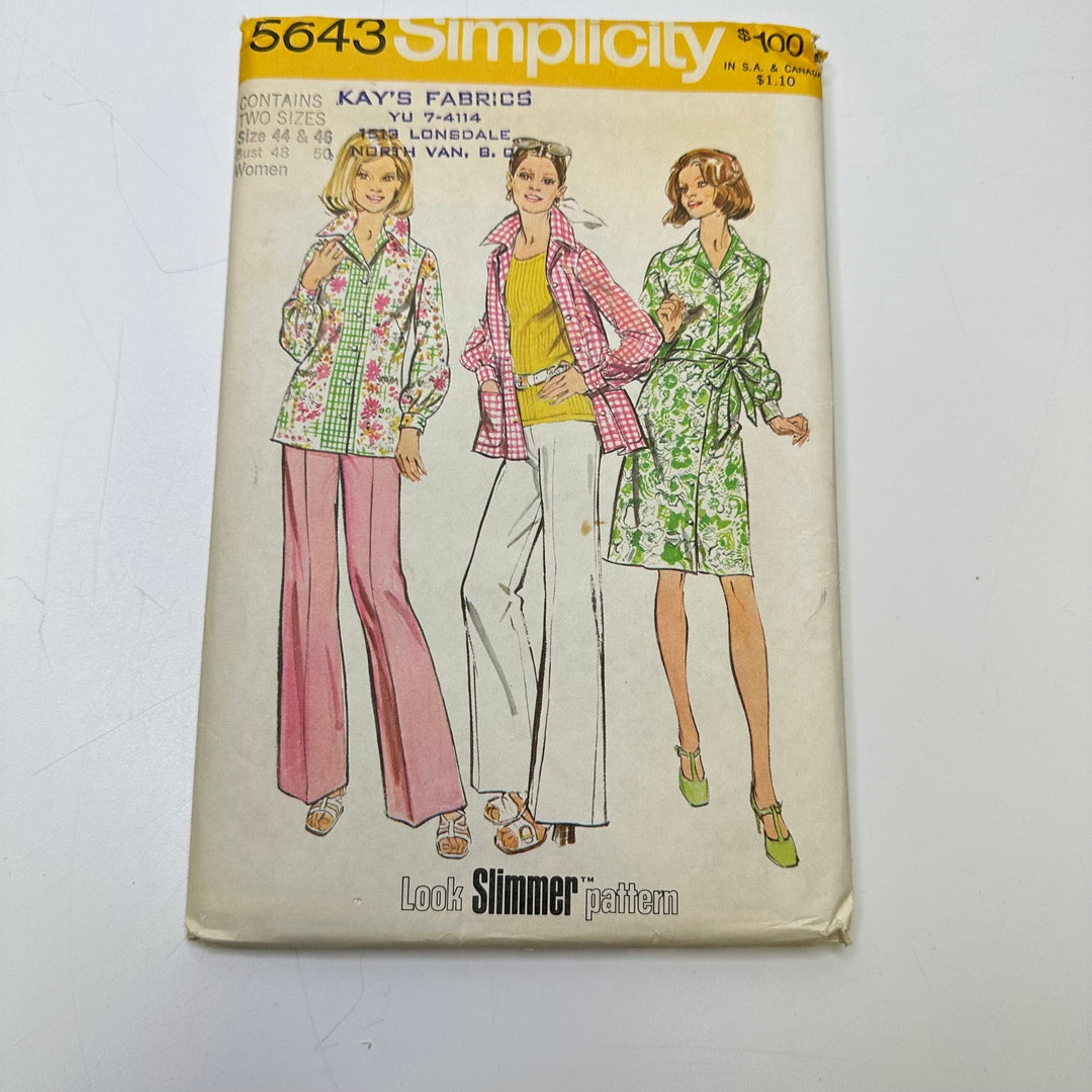 Sewing Pattern - Womenswear - Simplicity 5643 - True Deadstock supplies Fabric by private - Sustainable Textile | FABCYCLE