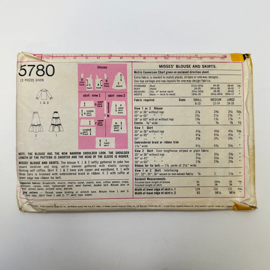Sewing Pattern - Womenswear - Simplicity 5780 - True Deadstock supplies Fabric by private - Sustainable Textile | FABCYCLE