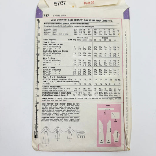 Sewing Pattern - Womenswear - Simplicity 5787 - True Deadstock supplies Fabric by private - Sustainable Textile | FABCYCLE