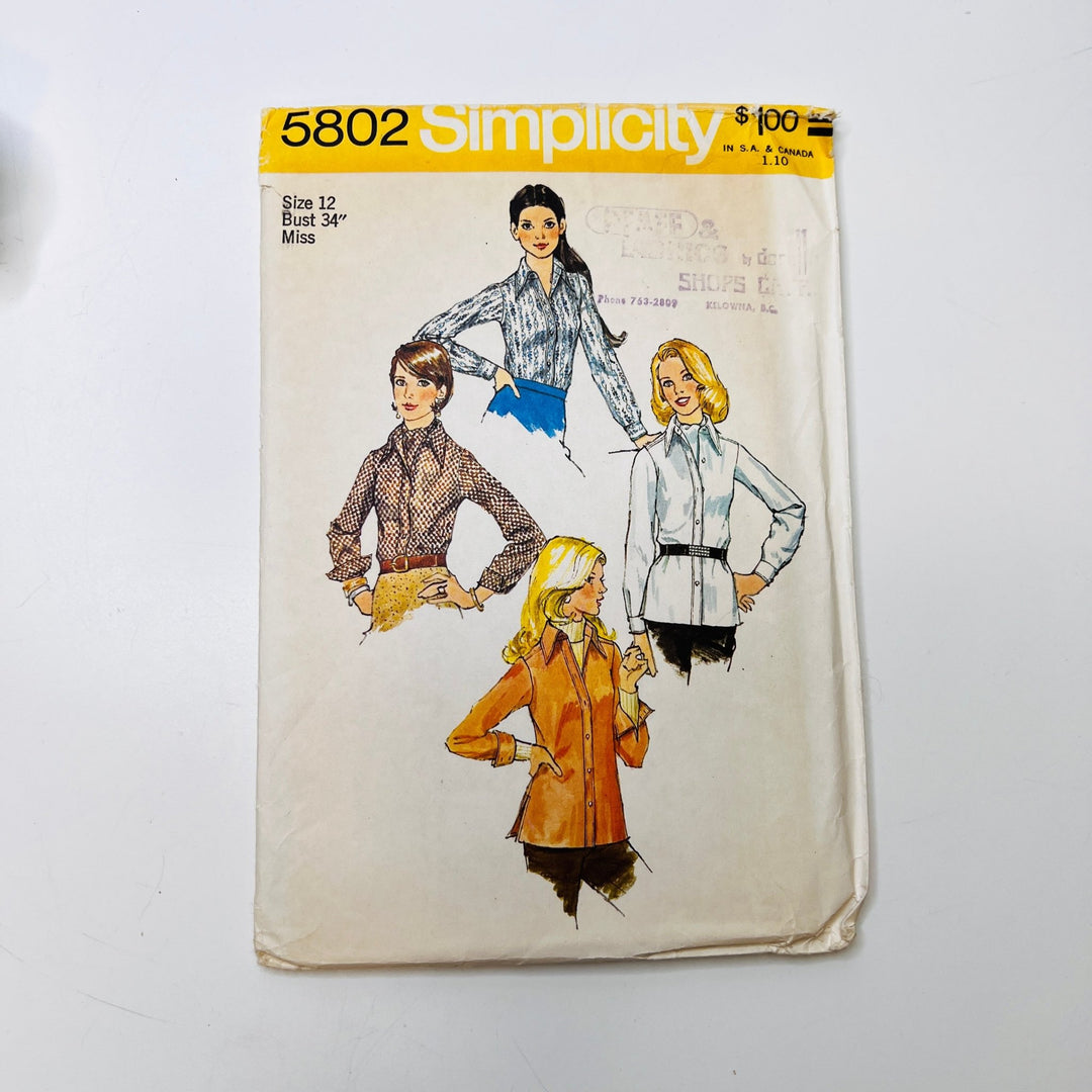 Sewing Pattern - Womenswear - Simplicity 5802 - True Deadstock supplies Fabric by private - Sustainable Textile | FABCYCLE