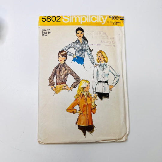 Sewing Pattern - Womenswear - Simplicity 5802 - True Deadstock supplies Fabric by private - Sustainable Textile | FABCYCLE