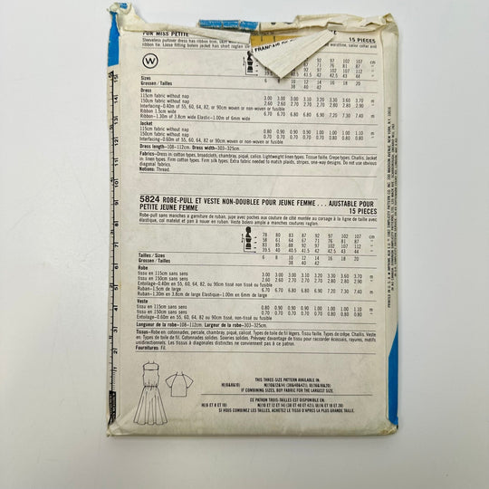Sewing Pattern - Womenswear - Simplicity 5824 - True Deadstock supplies Fabric by private - Sustainable Textile | FABCYCLE