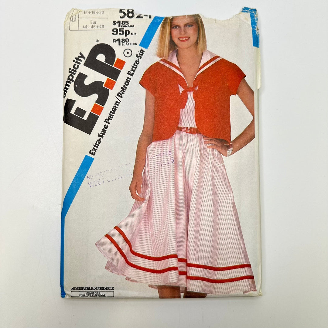Sewing Pattern - Womenswear - Simplicity 5824 - True Deadstock supplies Fabric by private - Sustainable Textile | FABCYCLE