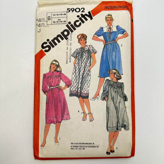 Sewing Pattern - Womenswear - Simplicity 5902 - True Deadstock supplies Fabric by private - Sustainable Textile | FABCYCLE