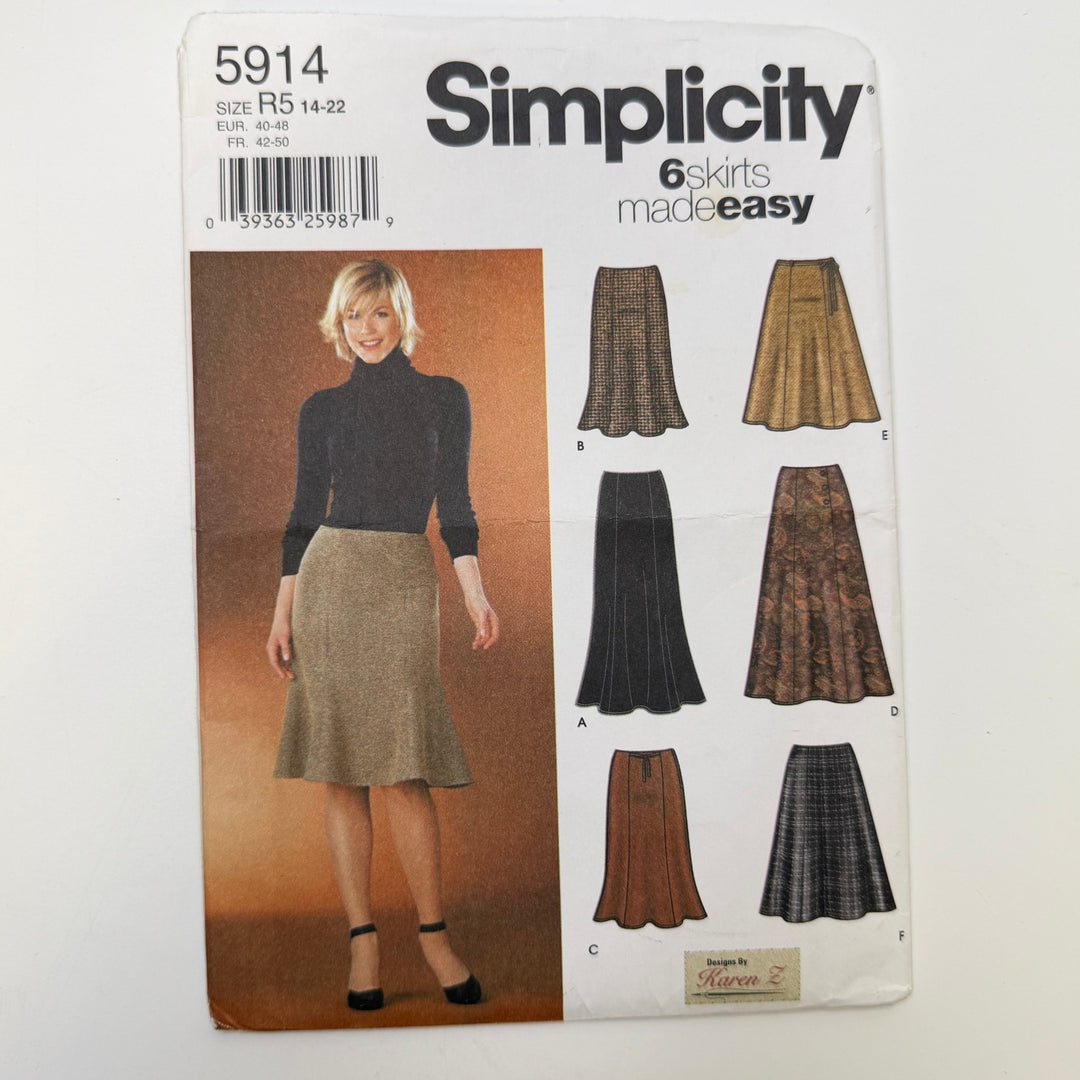 Sewing Pattern - Womenswear - Simplicity 5914 - True Deadstock supplies Fabric by private - Sustainable Textile | FABCYCLE