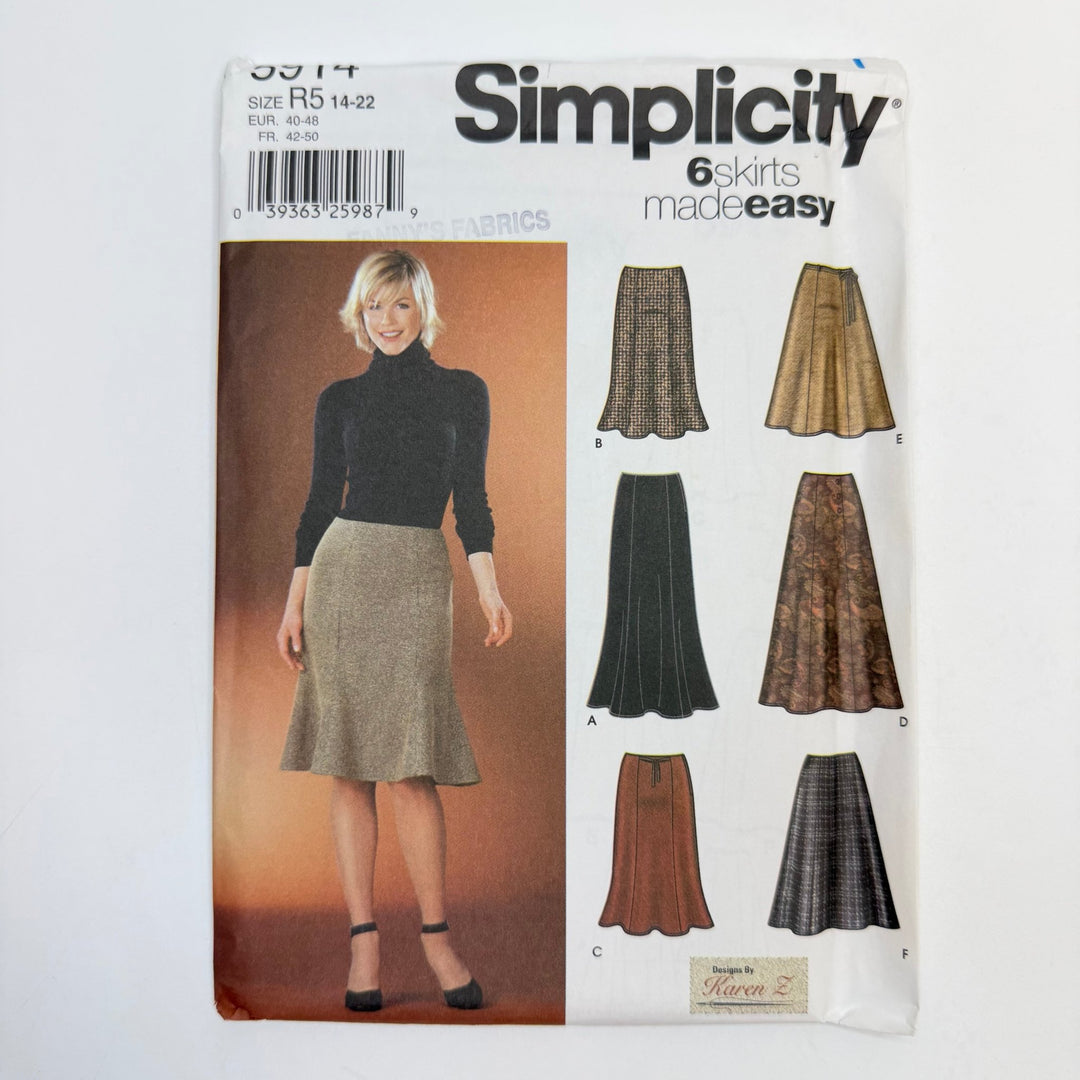 Sewing Pattern - Womenswear - Simplicity 5914 - True Deadstock supplies Fabric by private - Sustainable Textile | FABCYCLE