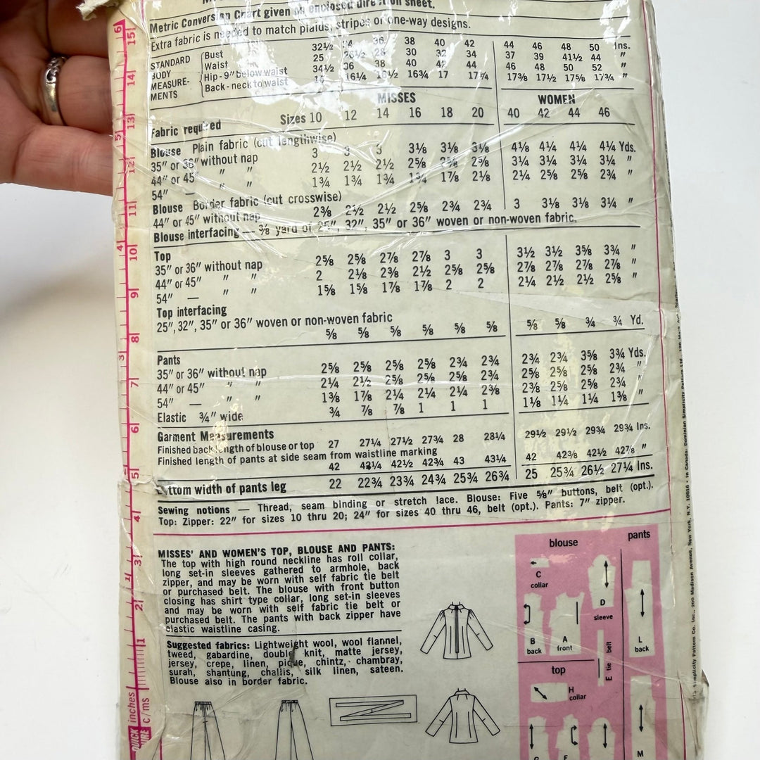 Sewing Pattern - Womenswear - Simplicity 6029 - True Deadstock supplies Fabric by private - Sustainable Textile | FABCYCLE