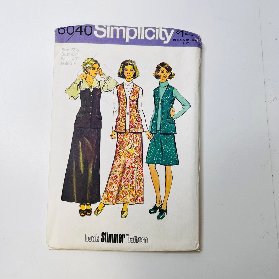 Sewing Pattern - Womenswear - Simplicity 6040 - True Deadstock supplies Fabric by private - Sustainable Textile | FABCYCLE