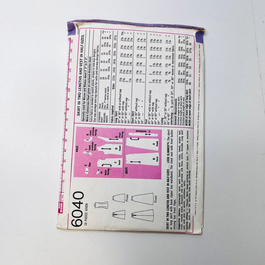Sewing Pattern - Womenswear - Simplicity 6040 - True Deadstock supplies Fabric by private - Sustainable Textile | FABCYCLE