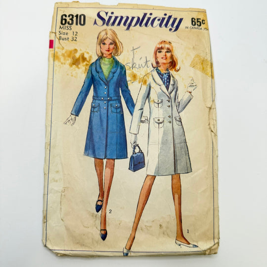 Sewing Pattern - Womenswear - Simplicity 6310 - True Deadstock supplies Fabric by private - Sustainable Textile | FABCYCLE