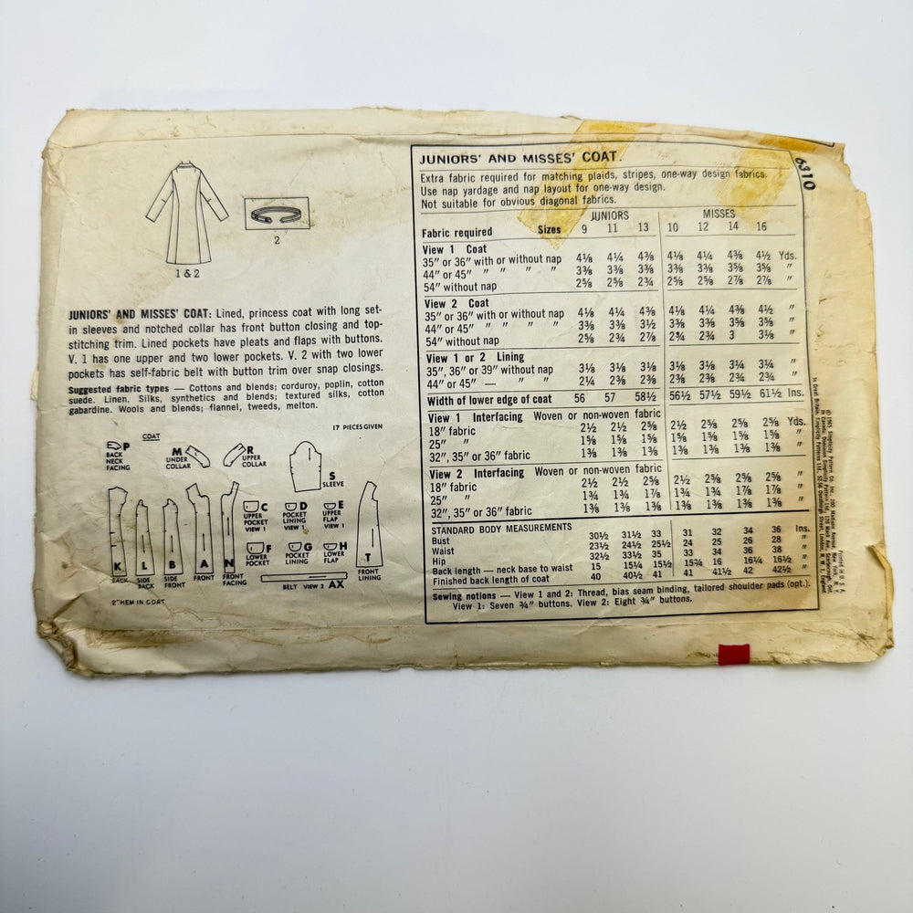 Sewing Pattern - Womenswear - Simplicity 6310 - True Deadstock supplies Fabric by private - Sustainable Textile | FABCYCLE