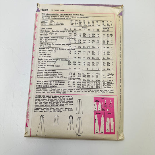 Sewing Pattern - Womenswear - Simplicity 6525 - True Deadstock supplies Fabric by private - Sustainable Textile | FABCYCLE