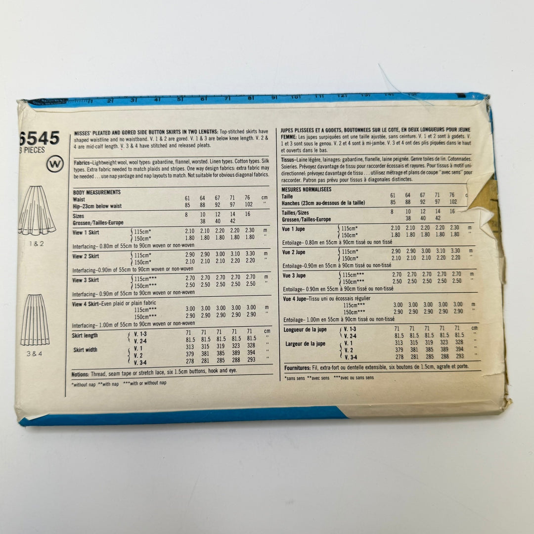 Sewing Pattern - Womenswear - Simplicity 6545 - True Deadstock supplies Fabric by private - Sustainable Textile | FABCYCLE