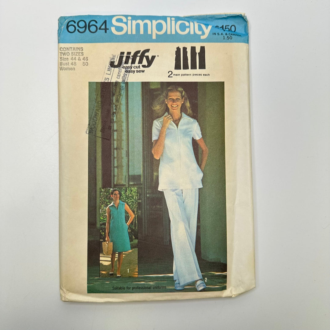 Sewing Pattern - Womenswear - Simplicity 6964 - True Deadstock supplies Fabric by private - Sustainable Textile | FABCYCLE
