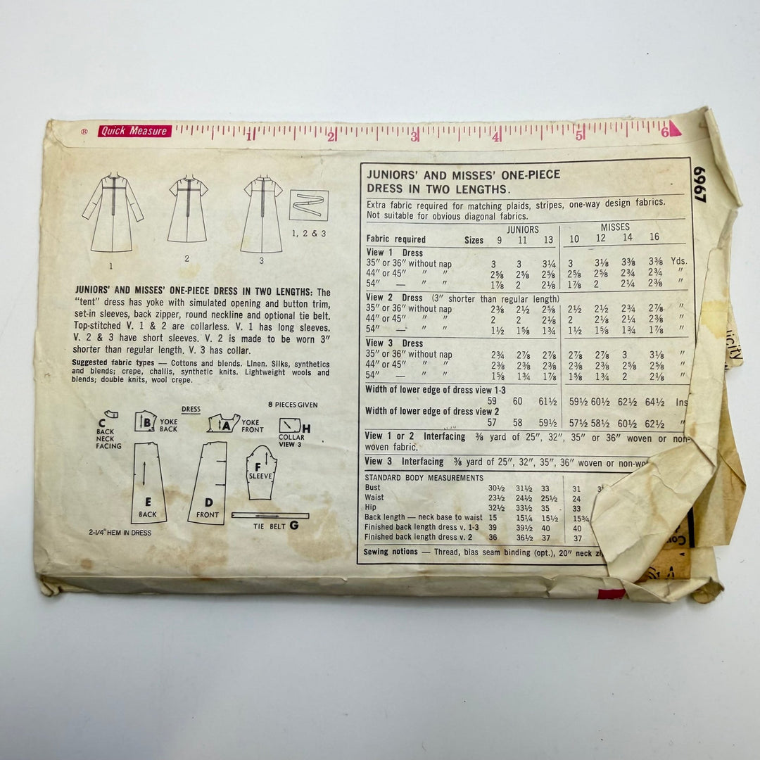 Sewing Pattern - Womenswear - Simplicity 6967 - True Deadstock supplies Fabric by private - Sustainable Textile | FABCYCLE