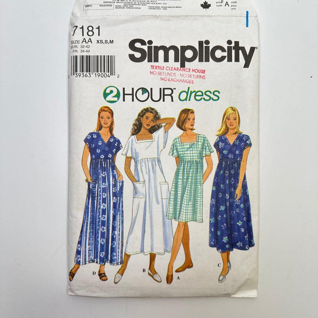 Sewing Pattern - Womenswear - Simplicity 7181 - True Deadstock supplies Fabric by private - Sustainable Textile | FABCYCLE