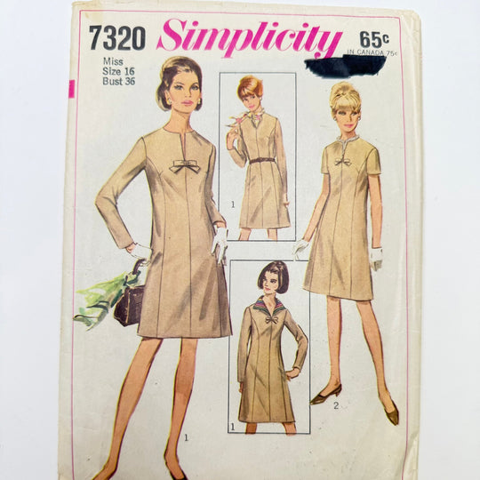 Sewing Pattern - Womenswear - Simplicity 7320 - True Deadstock supplies Fabric by private - Sustainable Textile | FABCYCLE