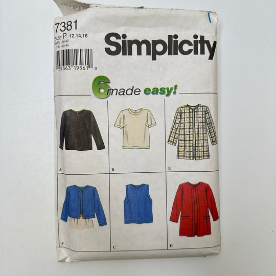 Sewing Pattern - Womenswear - Simplicity 7381 - True Deadstock supplies Fabric by private - Sustainable Textile | FABCYCLE