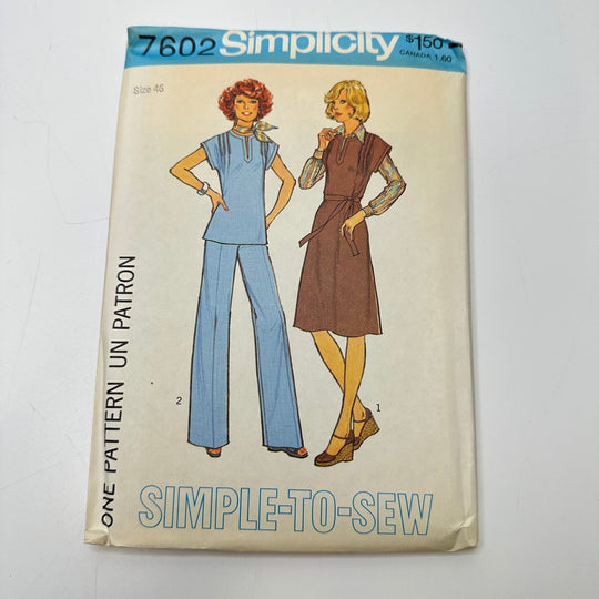 Sewing Pattern - Womenswear - Simplicity 7602 - True Deadstock supplies Fabric by private - Sustainable Textile | FABCYCLE