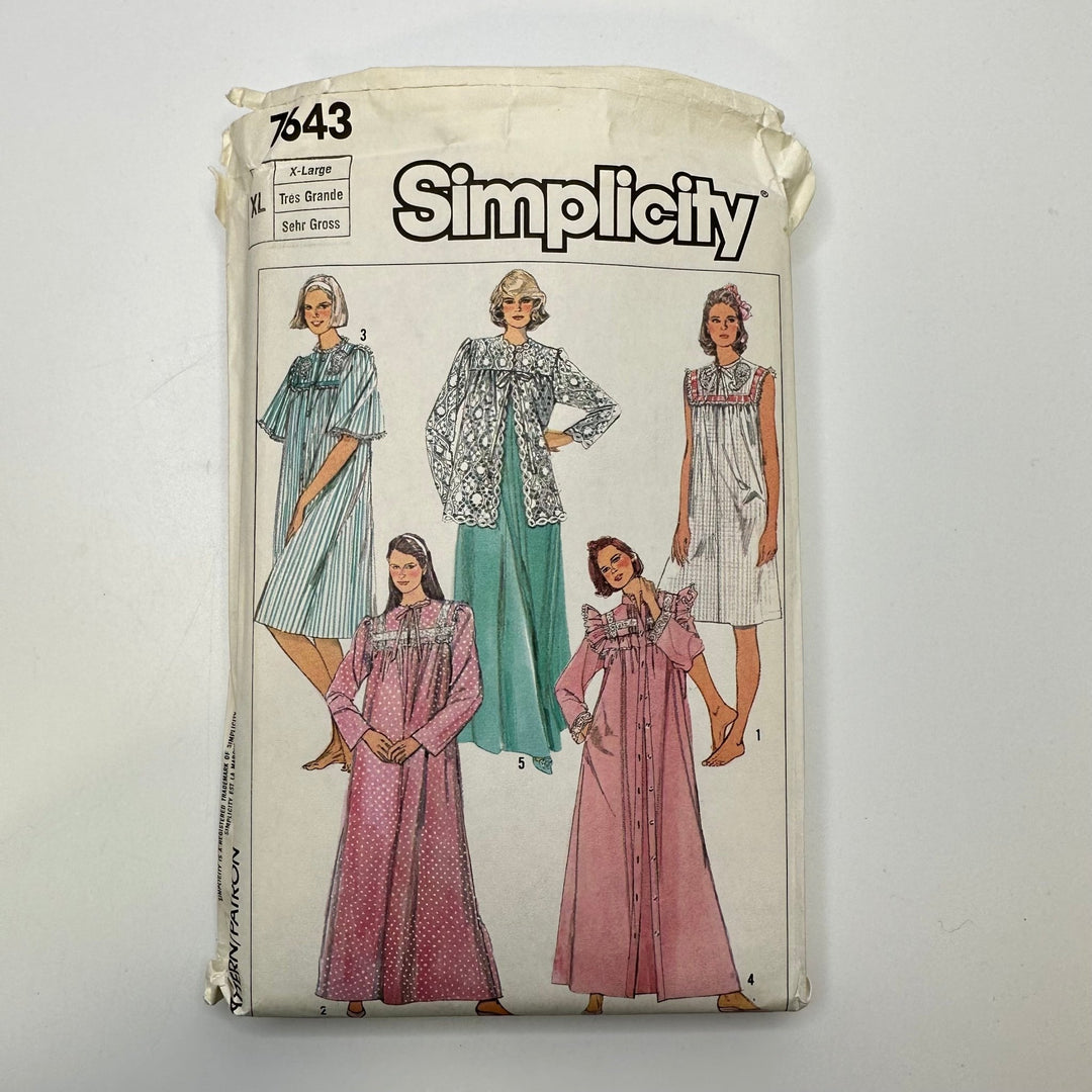 Sewing Pattern - Womenswear - Simplicity 7643 - True Deadstock supplies Fabric by private - Sustainable Textile | FABCYCLE