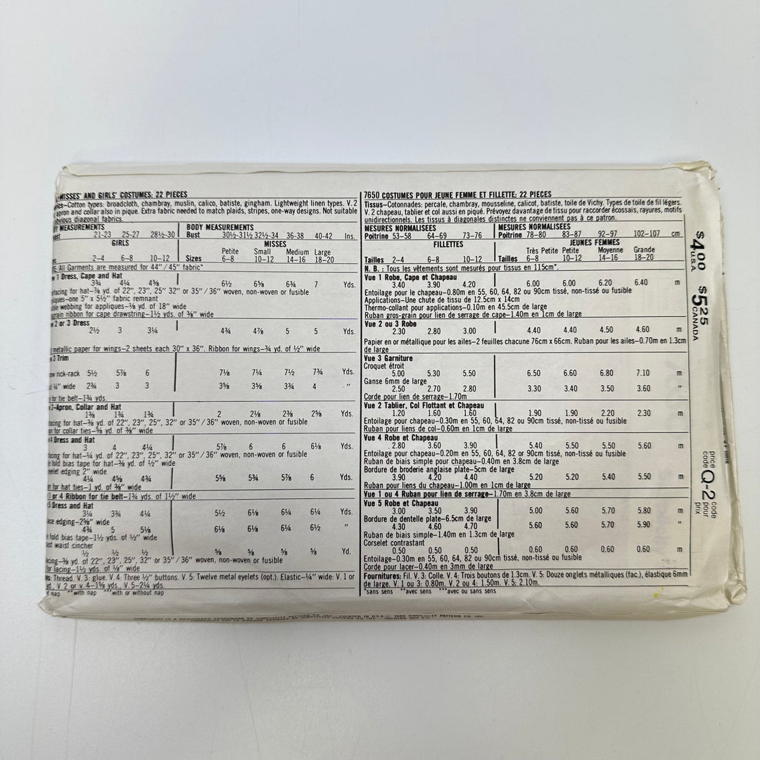 Sewing Pattern - Womenswear - Simplicity 7650 - True Deadstock supplies Fabric by private - Sustainable Textile | FABCYCLE