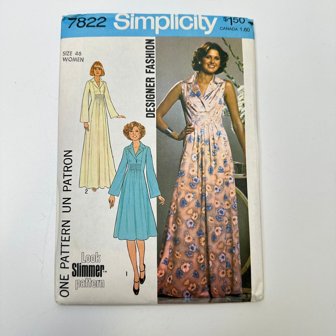 Sewing Pattern - Womenswear - Simplicity 7822 - True Deadstock supplies Fabric by private - Sustainable Textile | FABCYCLE