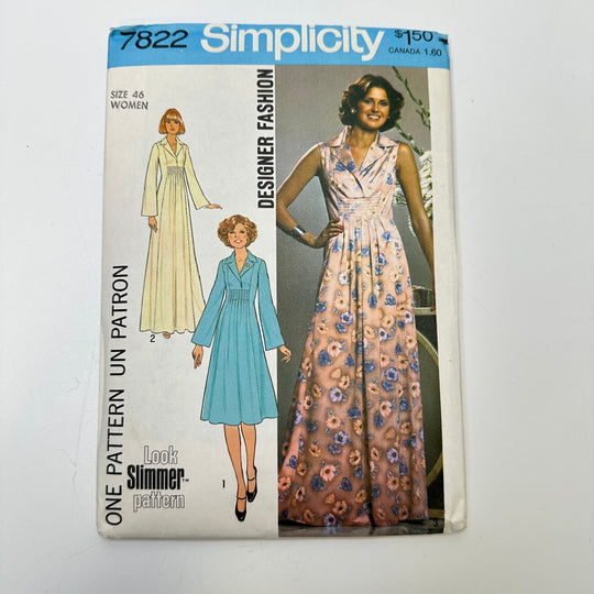 Sewing Pattern - Womenswear - Simplicity 7822 - True Deadstock supplies Fabric by private - Sustainable Textile | FABCYCLE