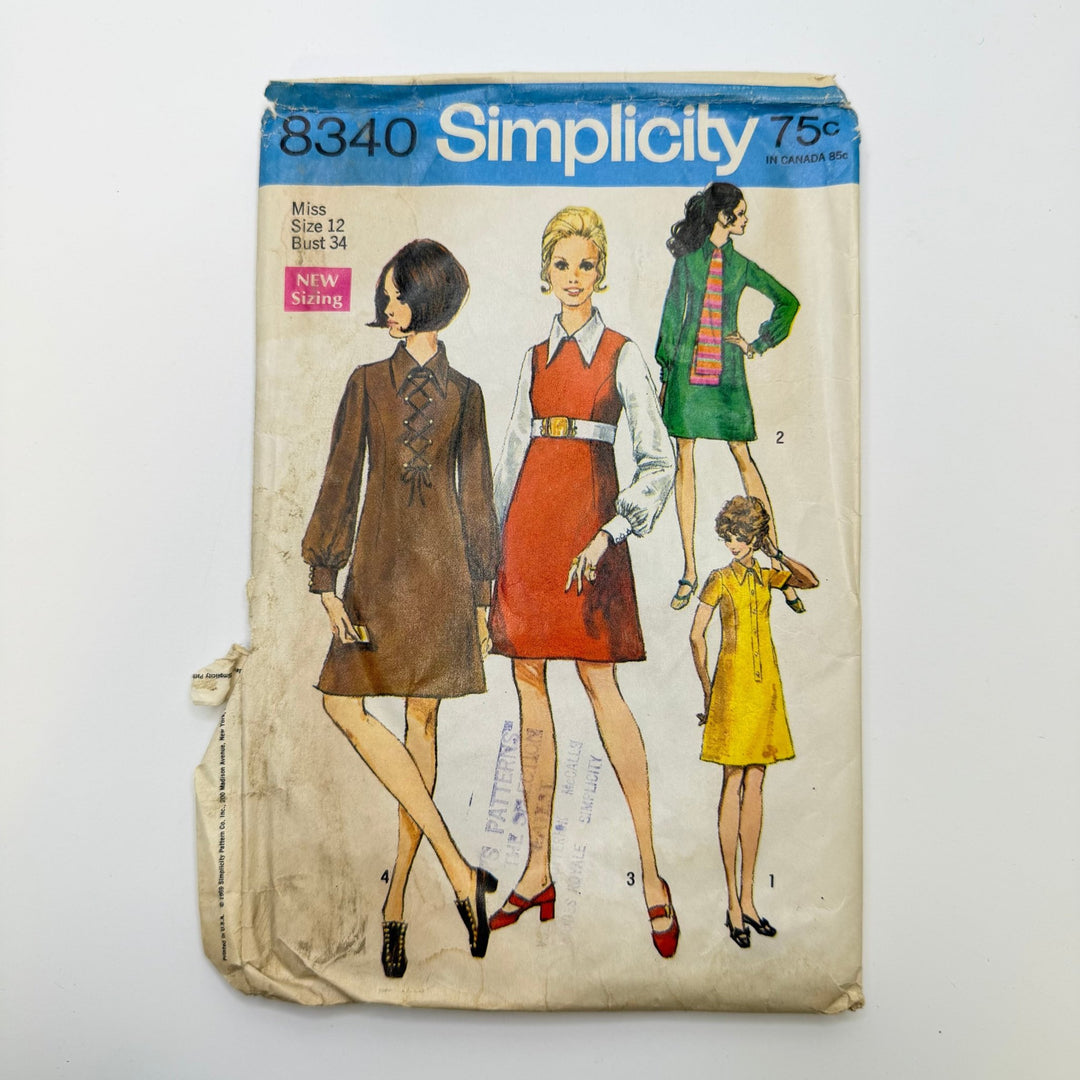 Sewing Pattern - Womenswear - Simplicity 8340 - True Deadstock supplies Fabric by private - Sustainable Textile | FABCYCLE
