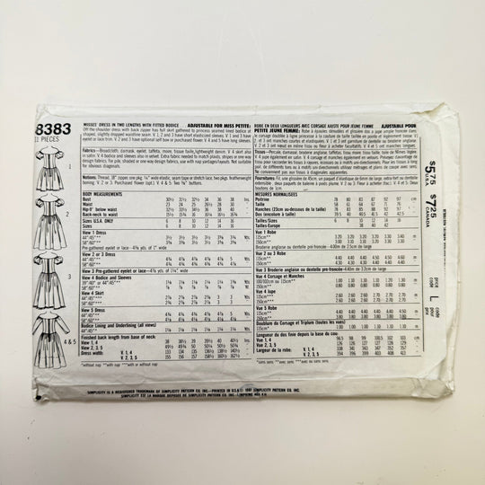 Sewing Pattern - Womenswear - Simplicity 8383 - True Deadstock supplies Fabric by private - Sustainable Textile | FABCYCLE