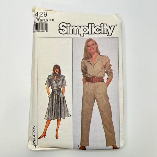 Sewing Pattern - Womenswear - Simplicity 8429 - True Deadstock supplies Fabric by private - Sustainable Textile | FABCYCLE