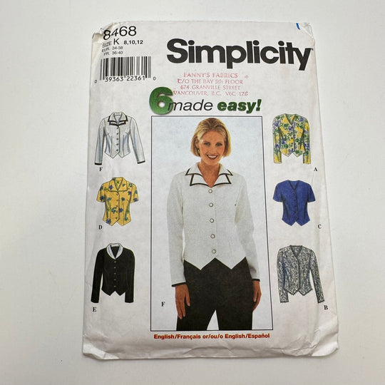 Sewing Pattern - Womenswear - Simplicity 8468 - True Deadstock supplies Fabric by private - Sustainable Textile | FABCYCLE
