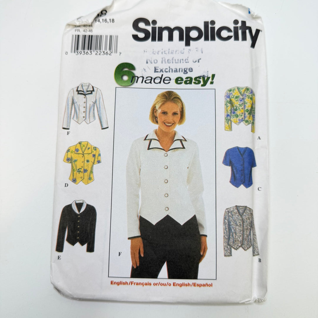 Sewing Pattern - Womenswear - Simplicity 8468 - True Deadstock supplies Fabric by private - Sustainable Textile | FABCYCLE