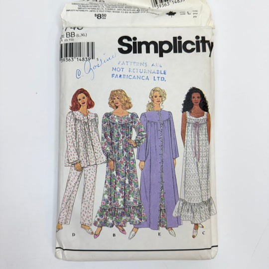 Sewing Pattern - Womenswear - Simplicity 8748 - True Deadstock supplies Fabric by private - Sustainable Textile | FABCYCLE