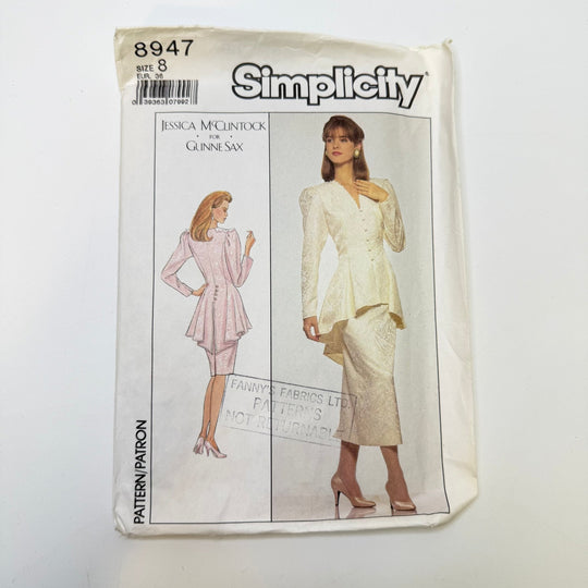 Sewing Pattern - Womenswear - Simplicity 8947 - True Deadstock supplies Fabric by private - Sustainable Textile | FABCYCLE