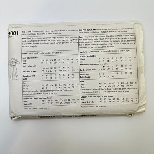 Sewing Pattern - Womenswear - Simplicity 9001 - True Deadstock supplies Fabric by private - Sustainable Textile | FABCYCLE