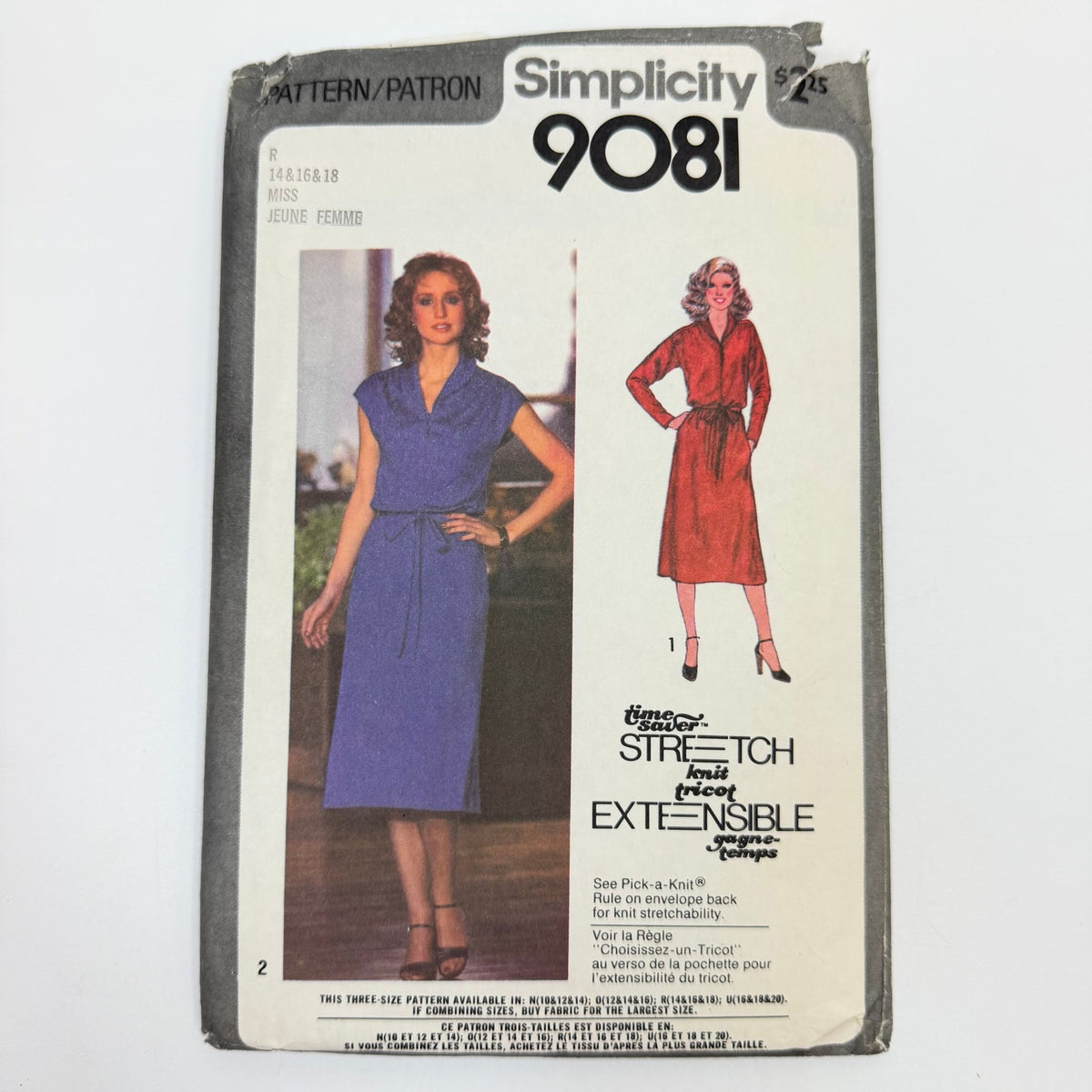 Sewing Pattern - Womenswear - Simplicity 9081 - True Deadstock supplies Fabric by private - Sustainable Textile | FABCYCLE