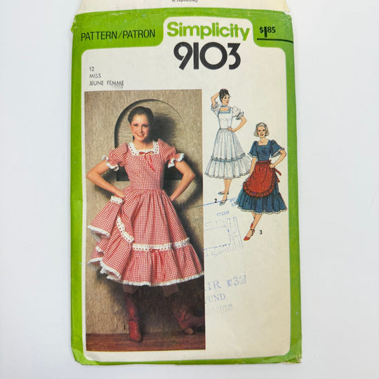 Sewing Pattern - Womenswear - Simplicity 9103 - True Deadstock supplies Fabric by private - Sustainable Textile | FABCYCLE