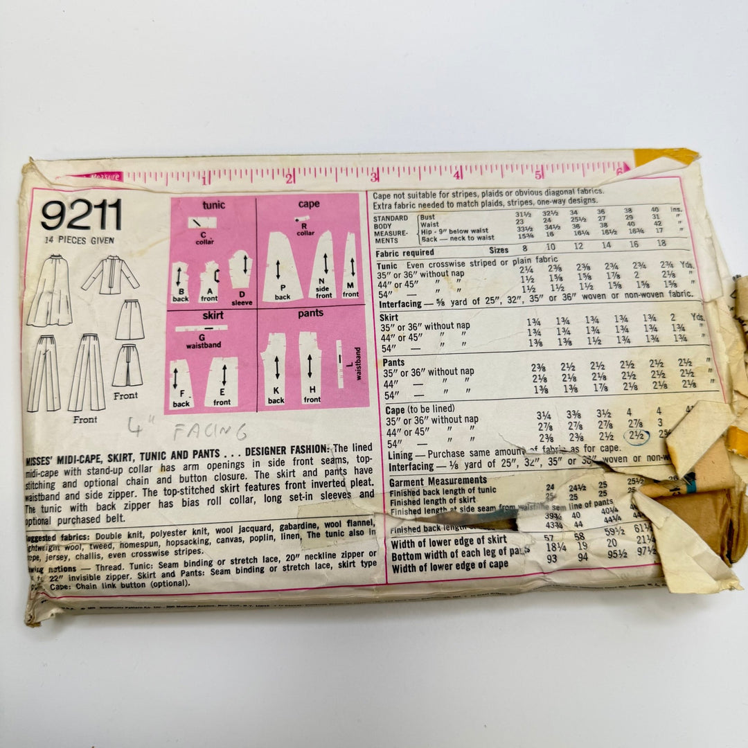 Sewing Pattern - Womenswear - Simplicity 9211 - True Deadstock supplies Fabric by private - Sustainable Textile | FABCYCLE