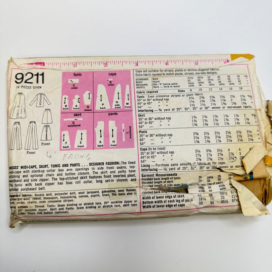 Sewing Pattern - Womenswear - Simplicity 9211 - True Deadstock supplies Fabric by private - Sustainable Textile | FABCYCLE