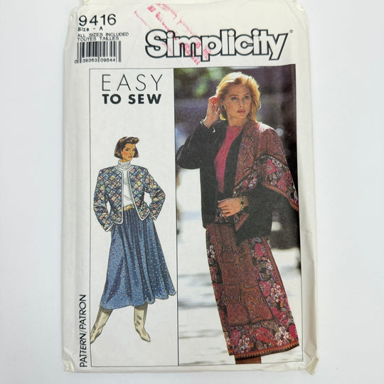 Sewing Pattern - Womenswear - Simplicity 9416 - True Deadstock supplies Fabric by private - Sustainable Textile | FABCYCLE