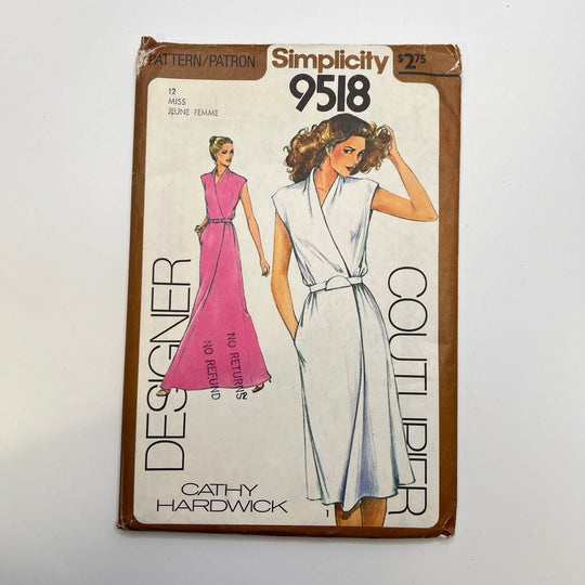 Sewing Pattern - Womenswear - Simplicity 9518 - True Deadstock supplies Fabric by private - Sustainable Textile | FABCYCLE