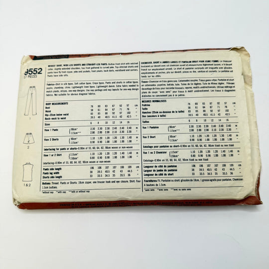 Sewing Pattern - Womenswear - Simplicity 9552 - True Deadstock supplies Fabric by private - Sustainable Textile | FABCYCLE