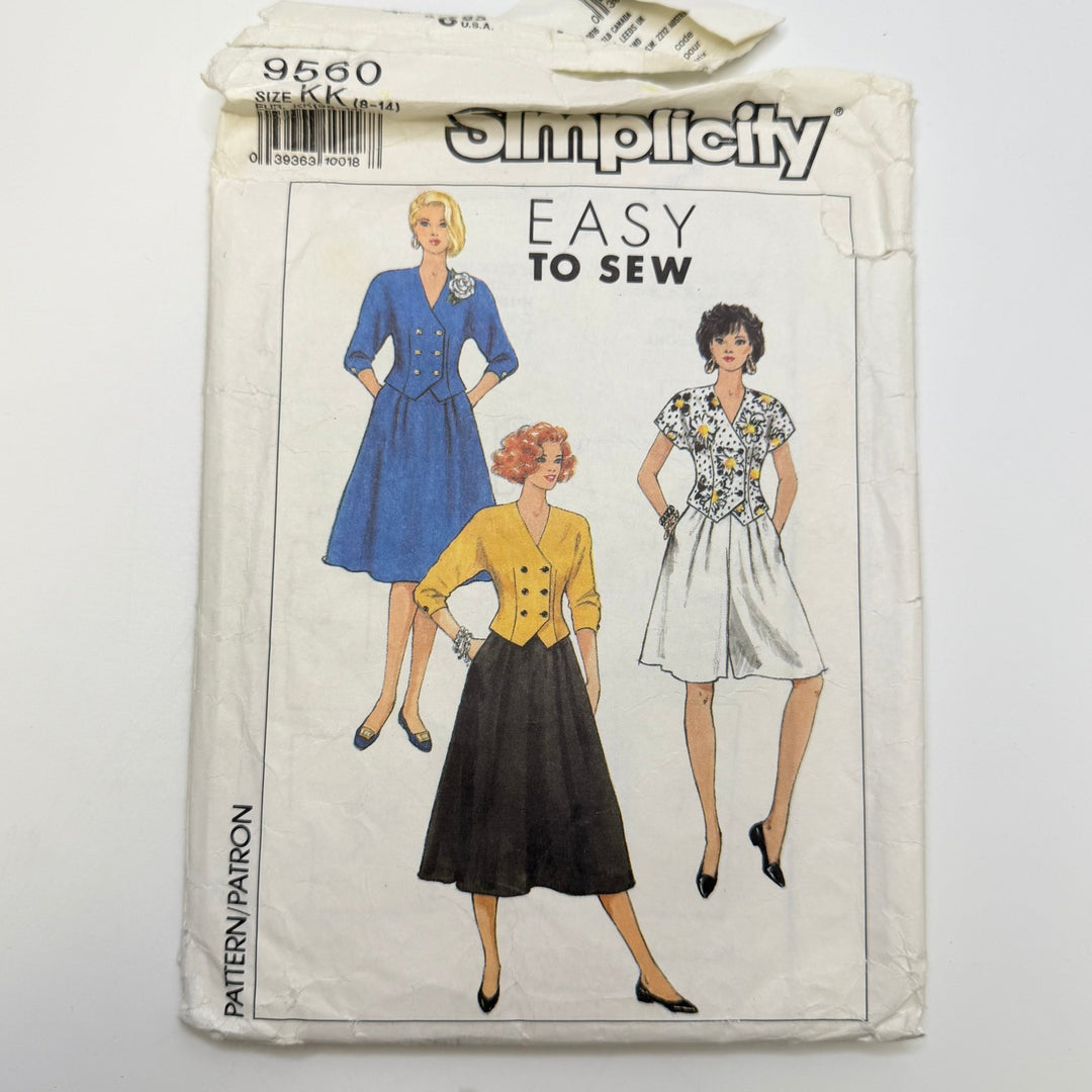 Sewing Pattern - Womenswear - Simplicity 9560 - True Deadstock supplies Fabric by private - Sustainable Textile | FABCYCLE