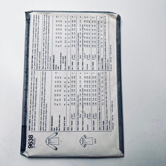 Sewing Pattern - Womenswear - Simplicity 9638 - True Deadstock supplies Fabric by private - Sustainable Textile | FABCYCLE