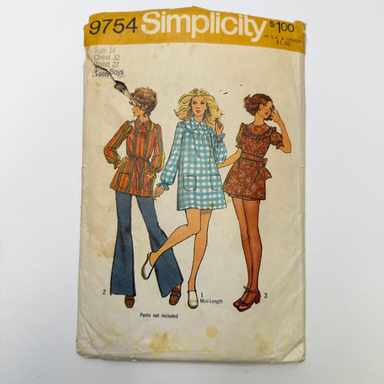 Sewing Pattern - Womenswear - Simplicity 9754 - True Deadstock supplies Fabric by private - Sustainable Textile | FABCYCLE